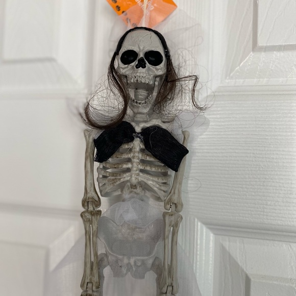 HALLOWEEN SKELETON BRIDE FULL BODY JOINT ARTICULATION DECOR VINTAGE - Picture 13 of 16